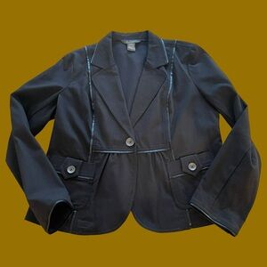 La Vita Black Blazer Sz M CLASSY!